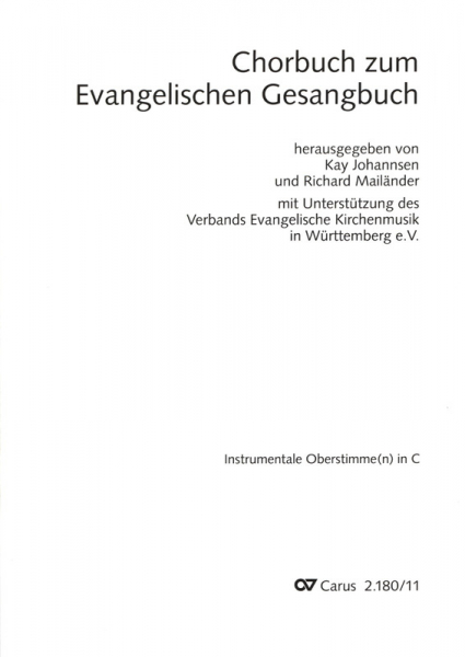 Instrumentale Oberstimme in C Chorbuch zum Evangelischen Gesangbuch