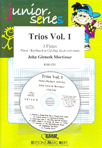 Trios Band 1 (+CD) für 3 Flöten (Klavier/Keyboard ad lib)