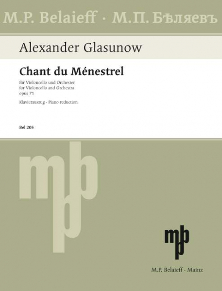 Chant du menestrel op.71 für Violoncello und Klavier