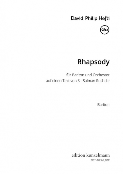 Rhapsody für Bariton und Orchester