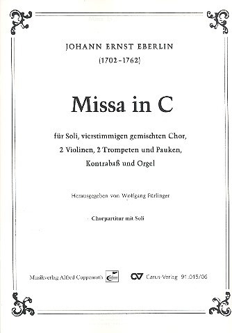 Missa in C für Soli, gem Chor und Orchester