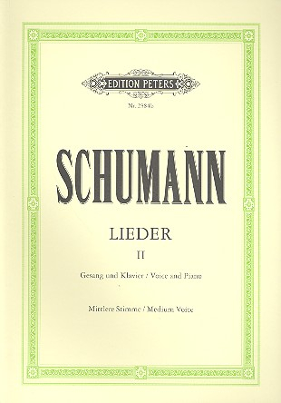 Sämtliche Lieder Band 2 für Gesang (mittel) und Klavier (dt)