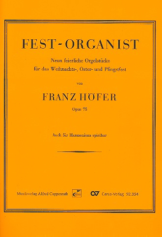 Fest-Organist op.75 : für Orgel (Harmonium)