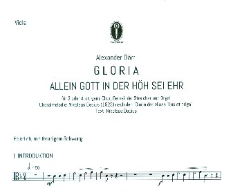 Gloria für gem Chor (SAM/SATB), Gemeinde, Streicher und Orgel