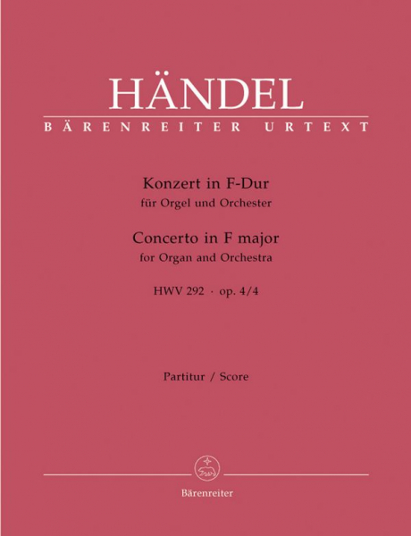 Konzert F-Dur op.4,4 HWV292 Für Orgel und Orchester