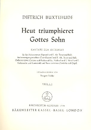 Heut triumphieret Gottes Sohn für Soli (SSATB), Chor (SSATB),