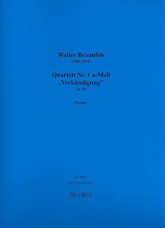 Quartett a-Moll Nr.1 für 2 Violinen, Viola und Violoncello