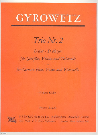 Trio D-Dur Nr.2 für Flöte, Violine und Violoncello