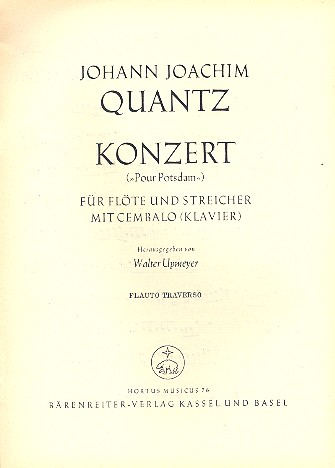 Concerto pour Potsdam für Flöte, Streicher und Bc