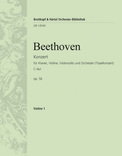 Konzert C-Dur op.56 für Klavier, Violine, Violoncello und Orchester