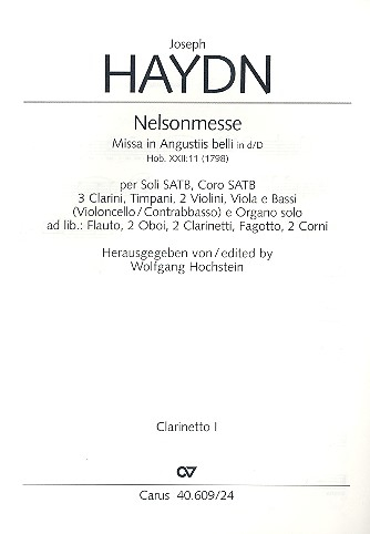 Missa in angustiis d-Moll Hob.XXII:11 für Soli, Chor und Orchester