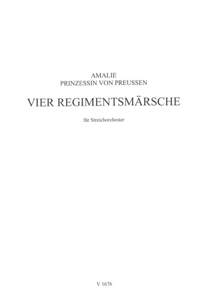 4 Regimentsmärsche für Streichorchester