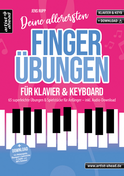 Deine allerersten Fingerübungen (+Online-Audio) für Klavier und Keyboard