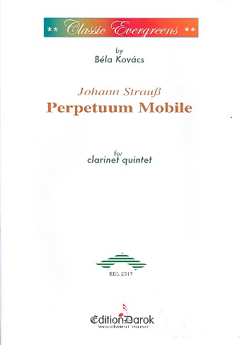 Perpetuum mobile for clarinet in Eb, 2 clarinets, alto clarinet in Eb and bass clarinet