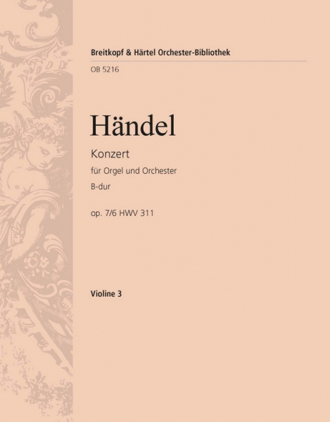 Konzert B-Dur op.7,6 HWV311 für Orgel und Orchester