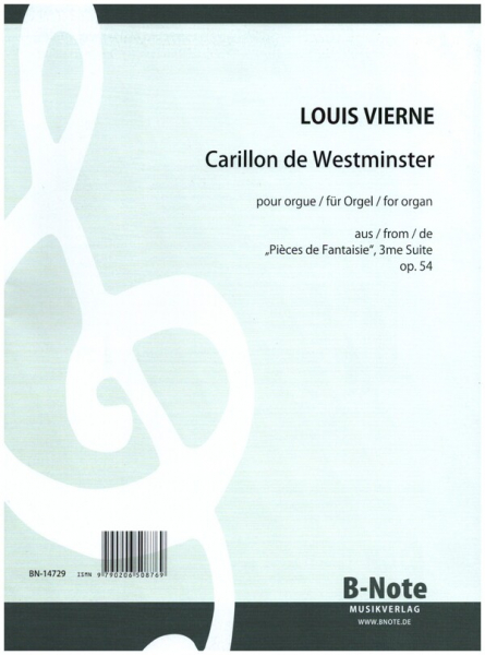 Carillon de Westminster op.54,4 für Orgel