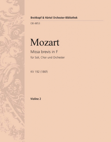 Missa brevis F-Dur KV192 für Soli, Chor, Orchester und Orgel