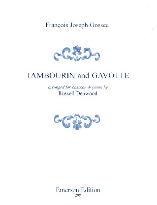 Tambourin and Gavotte for bassoon and piano