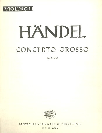 Concerto grosso D-Dur op.3,6 HWV317 für Orchester