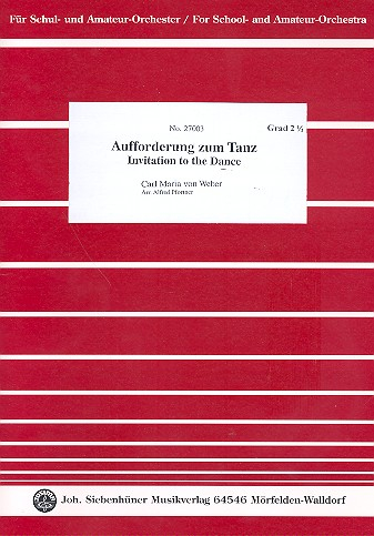 Aufforderung zum Tanz für Schul-/ Amateurorchester