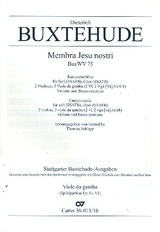 Membra Jesu nostri BuxWV75 für Soli, Chor und Orchester