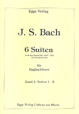 6 Suiten Band 1 (Nr.1-3) für Englischhorn