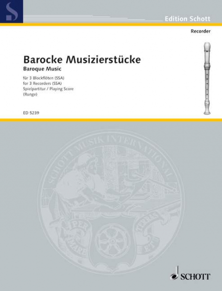 Barocke Musizierstücke für 3 Blockflöten (SSA)