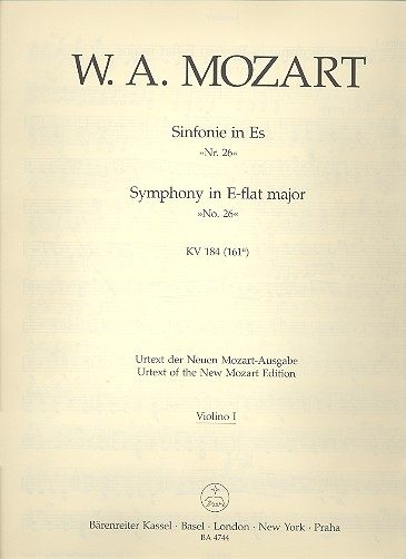 Sinfonie Es-Dur Nr.26 KV184 für Orchester