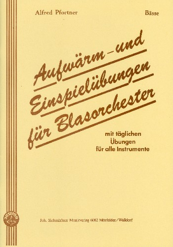 Aufwärm- und Einspielübungen für Blasorchester Baß in C