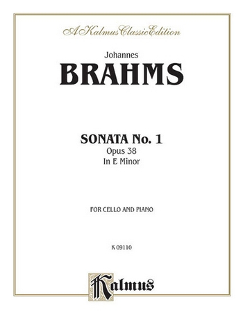 Sonata in e Minor no.1 op.38 for cello and piano