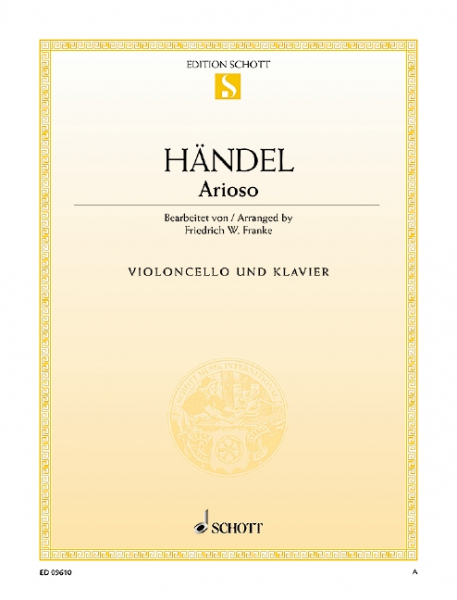 Arioso für Violoncello und Klavier