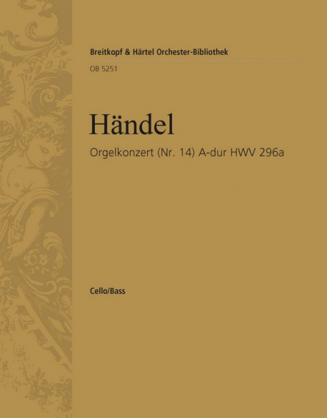 Konzert A-Dur Nr.14 HWV296 für Orgel und Streichorchester