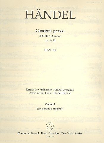 Concerto grosso d-Moll op.6,10 HWV328 für Streichorchester