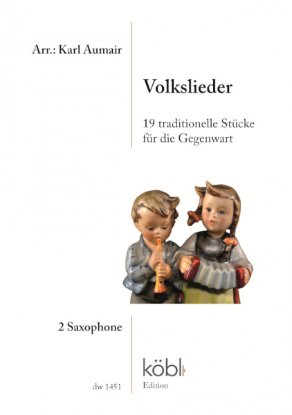 Volkslieder für 2 Saxophone (+Text)