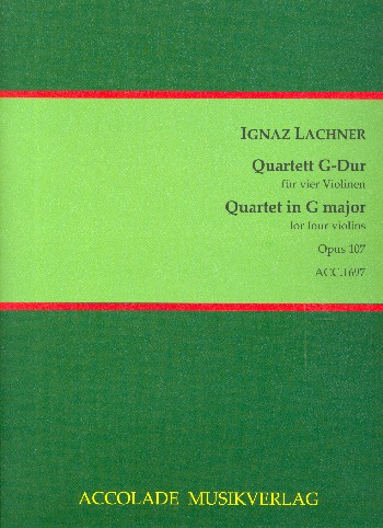 Quartett G-Dur op.107 für 4 Violinen