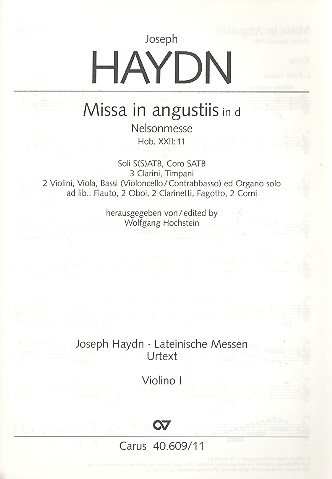 Missa in angustiis d-Moll Hob.XXII:11 für Soli, Chor und Orchester