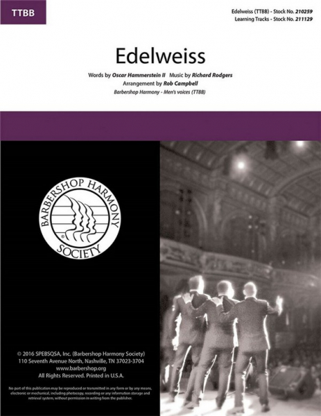 Edelweiss for male choir (TTBB) a Cappella