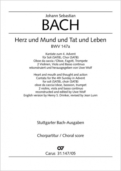 Herz und Mund und Tat und Leben Kantate Nr.147 BWV147a