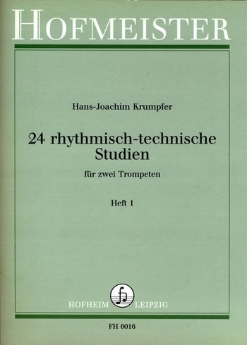 24 rhythmisch technische Studien Band 1 für 2 Trompeten