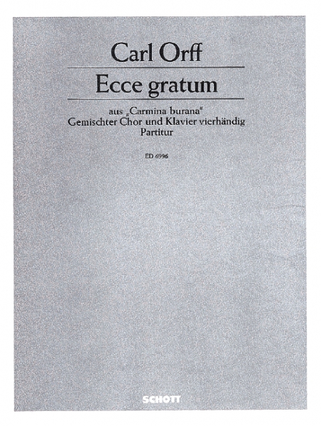 Ecce gratum für gem Chor und Klavier vierhändig