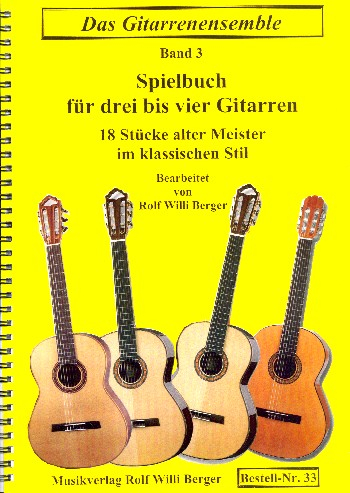 18 Stücke alter Meister : für 3-4 Gitarren