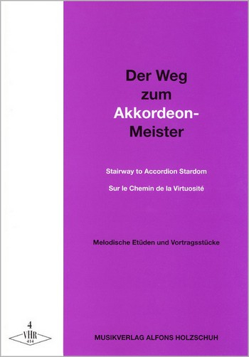 Der Weg zum Akkordeonmeister Band 4 Melodiesche Etüden und