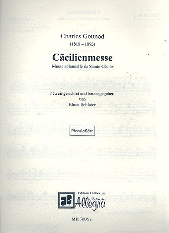 Cäcilienmesse für Soli, gem Chor und Orchester