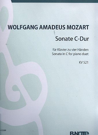 Sonate C-Dur KV521 für Klavier zu 4 Händen