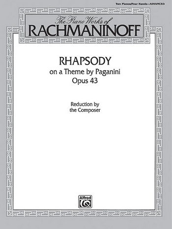 Rhapsody on a Theme by Paganini op.43 for piano and orchestra