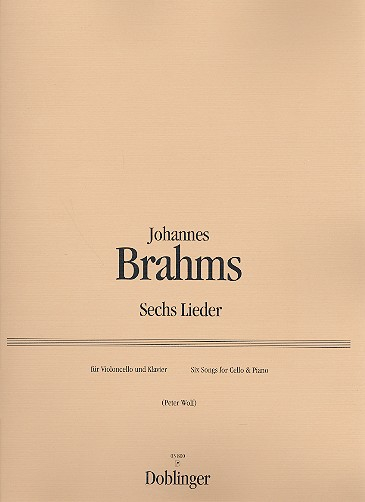 6 Lieder für Violoncello und Klavier