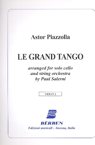 Le grand Tango for cello and string orchestra