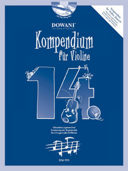 Kompendium für Violine Band 14 (+2 CD&#039;s) für 1-2 Violinen (Lehrer und Schüler)