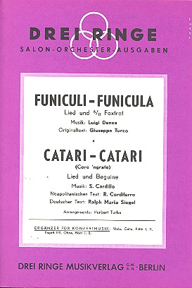 Funiculi-Funicula und Catari-Catari: für Salonorchester