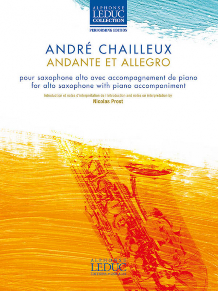 Andante et Allegro pour alto saxophone and piano